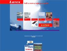 Tablet Screenshot of lavex.cz